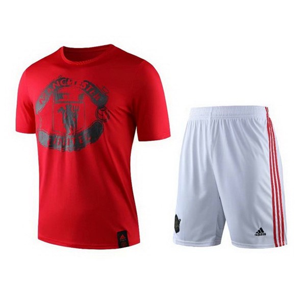 Trainingsshirt Manchester United Komplett Set 2019-20 Rote Weiß